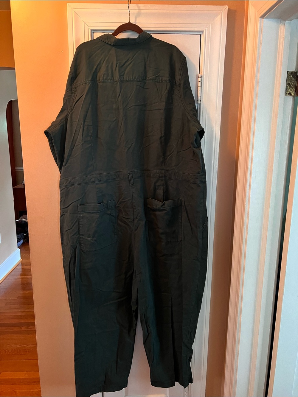 Relaxed Utility Jumpsuit in Slate Grey - Picture 2 of 3